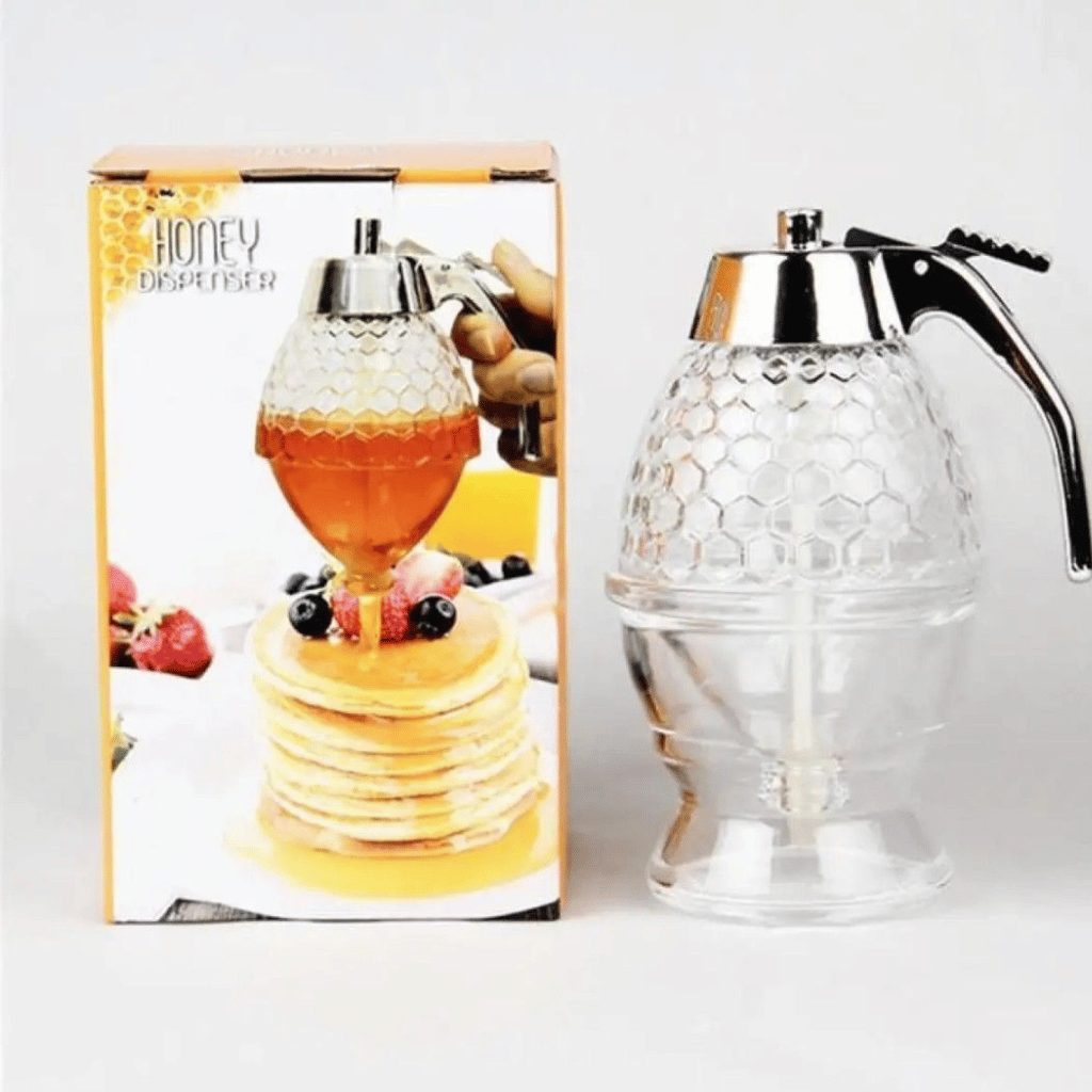 Acrylic Honey Jar Dispenser Honey Pot