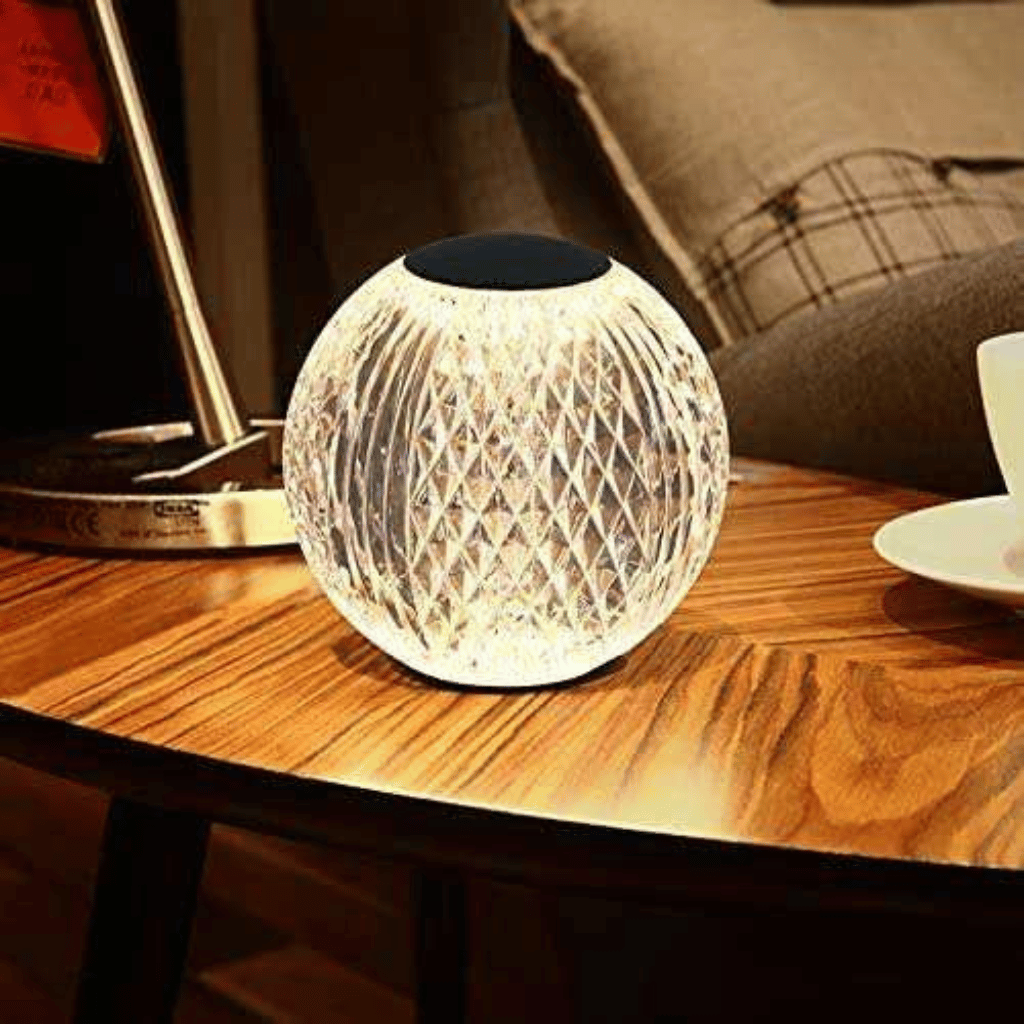 Acrylic Sphere Crystal Round Lamp