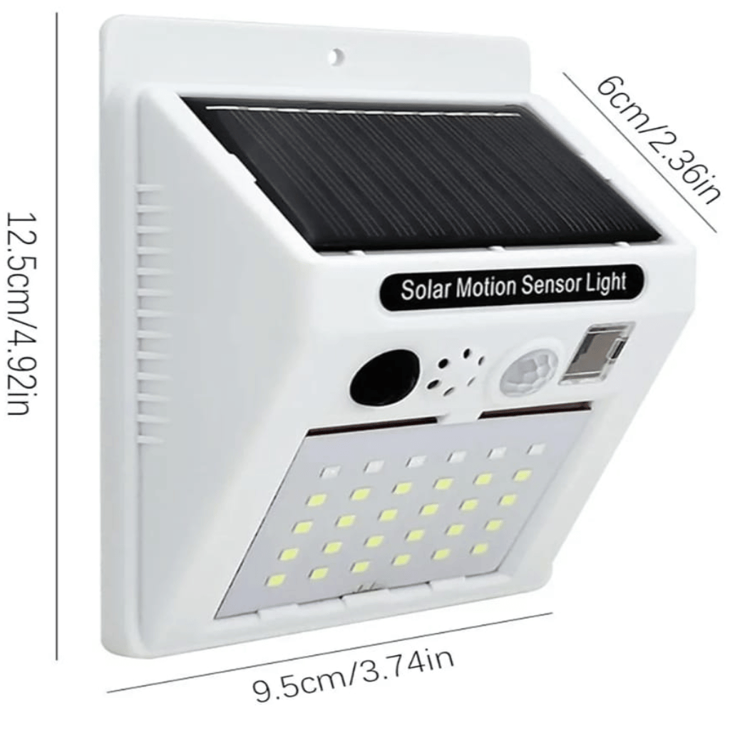 Alarm Sound Security Solar Lamp with Motion Detector & Remote Control