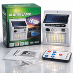 Alarm Sound Security Solar Lamp with Motion Detector & Remote Control