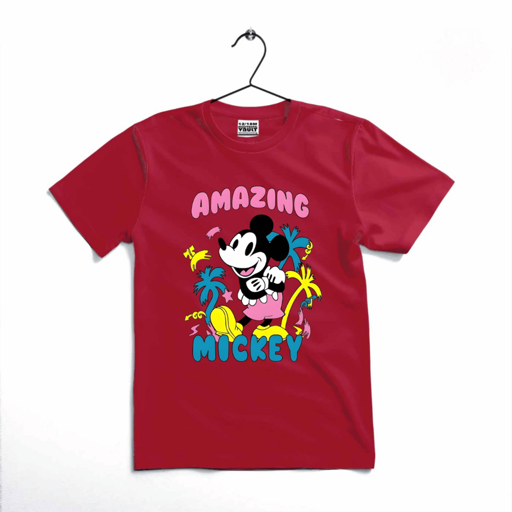 Amazing Mickey Printed T-Shirt for Kids