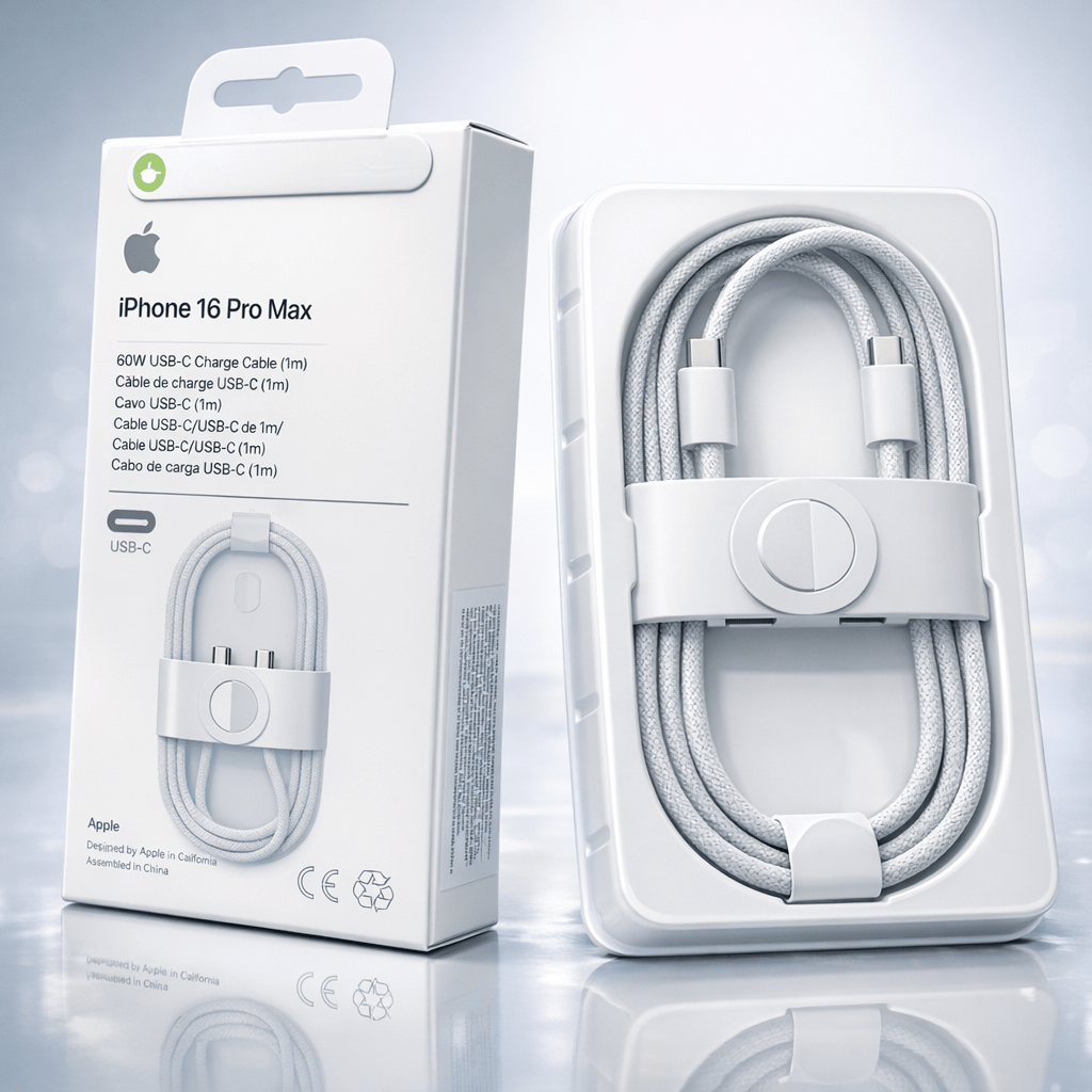 Apple USB-C 60W Fast Charging Cable High Speed Power (1m)