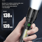 BL-603-TG Rechargeable LED Flashlight Powerful Portable Aluminum