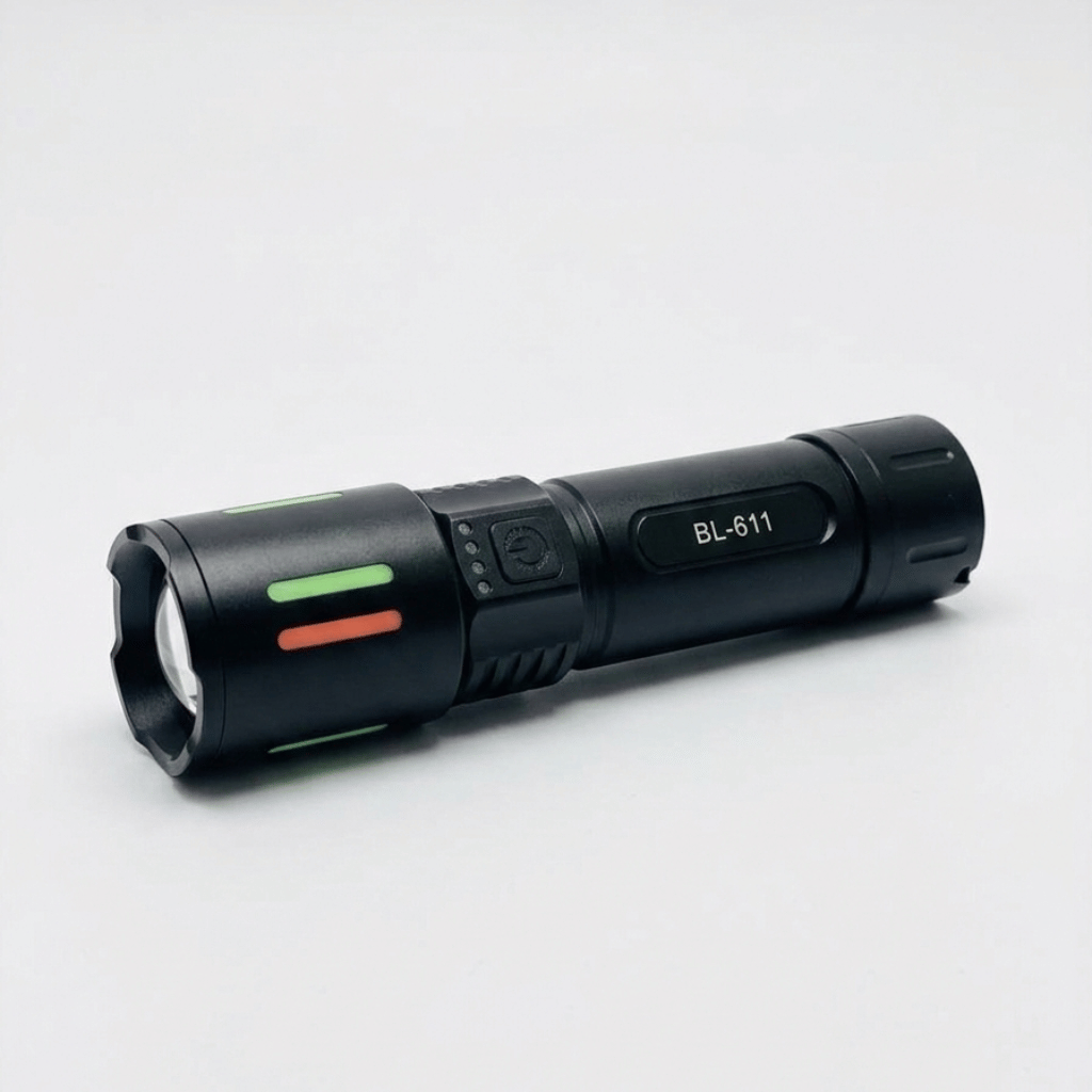 BL-611 USB Rechargeable LED Flashlight 2000M Long Range High Power Torch