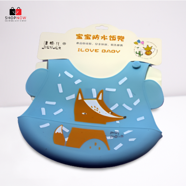 Baby Pure Silicone Plastic Waterproof Bib