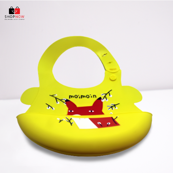 Baby Pure Silicone Plastic Waterproof Bib