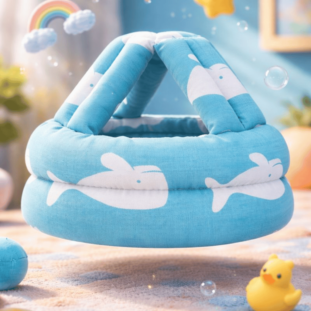 Baby Head Protector Crawling- Baby Safety Helmet (Random Color/Design)