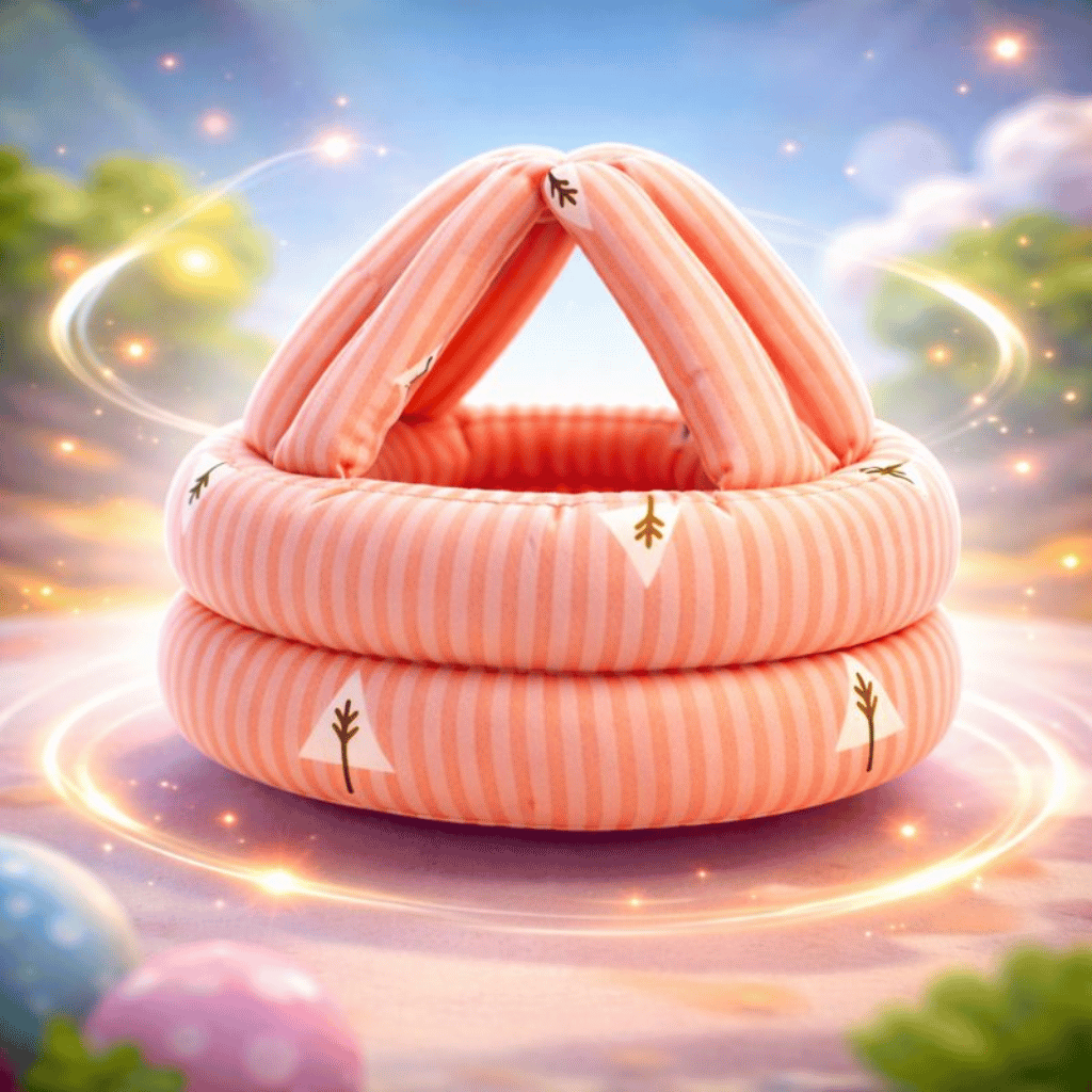 Baby Head Protector Crawling- Baby Safety Helmet (Random Color/Design)