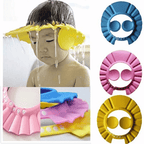 Baby Shower Cap With Ear Protector (Random Color)