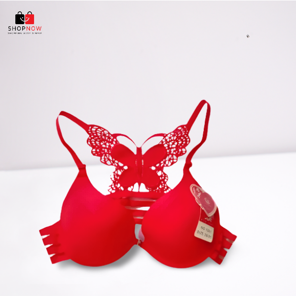 Back Butterfly Front Open Soft Padded Bra