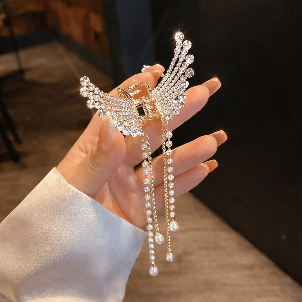 Beautiful Zircon korean Butterfly Hair Clip