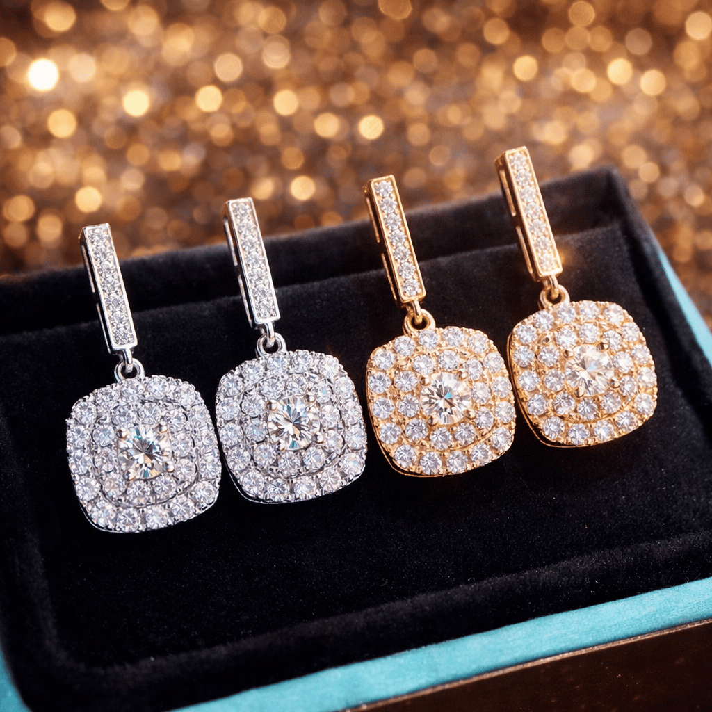 Beautifull Sparkling Korean Zircon Earrings
