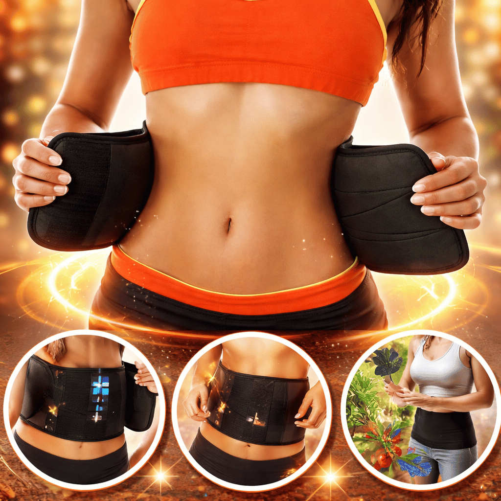 Belly Burner Weight Loss Belt Lose Belly Fat Belt (Free Size)