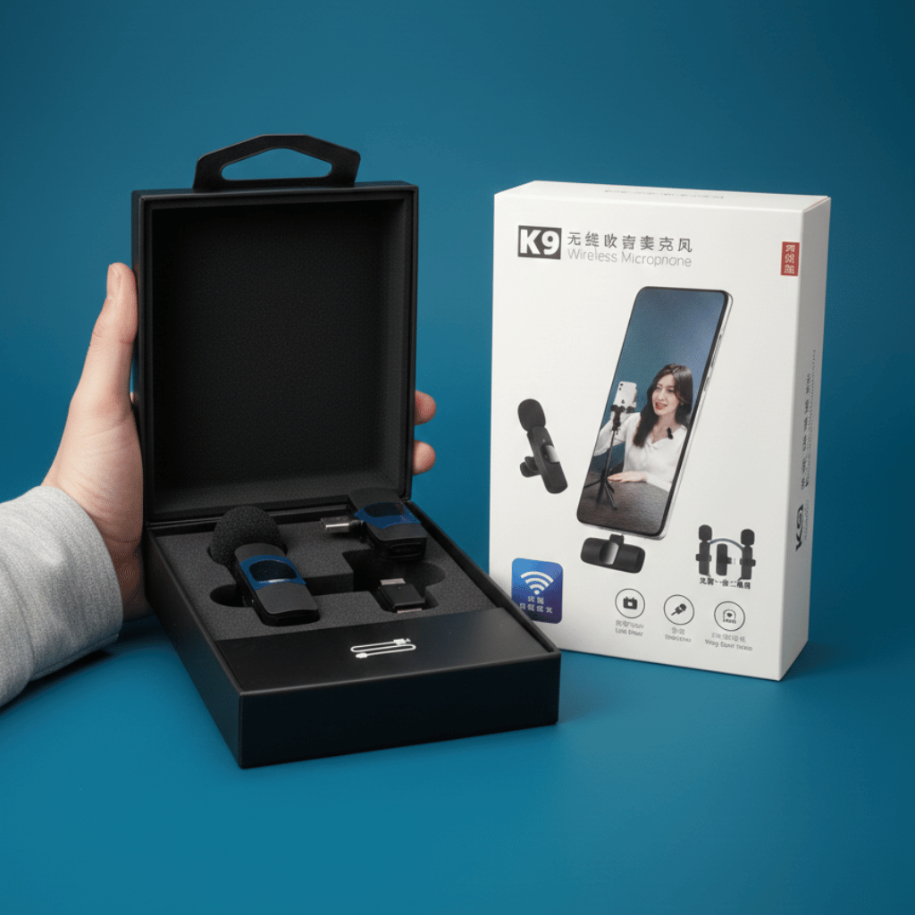 Best K9 Wireless Microphone Dual Mic 2 In 1