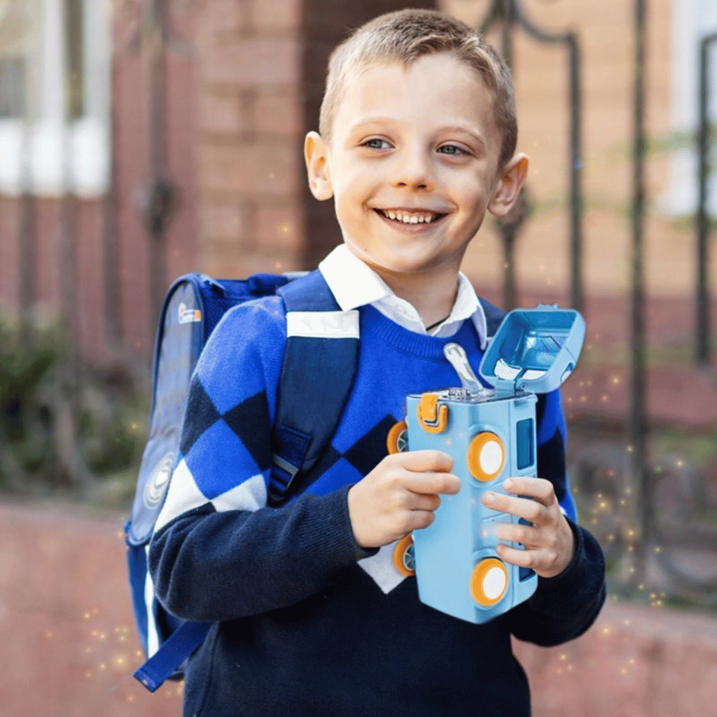 Bus Shape School Water Bottle | 500ml |With Cute & Leak-Proof | Random Color