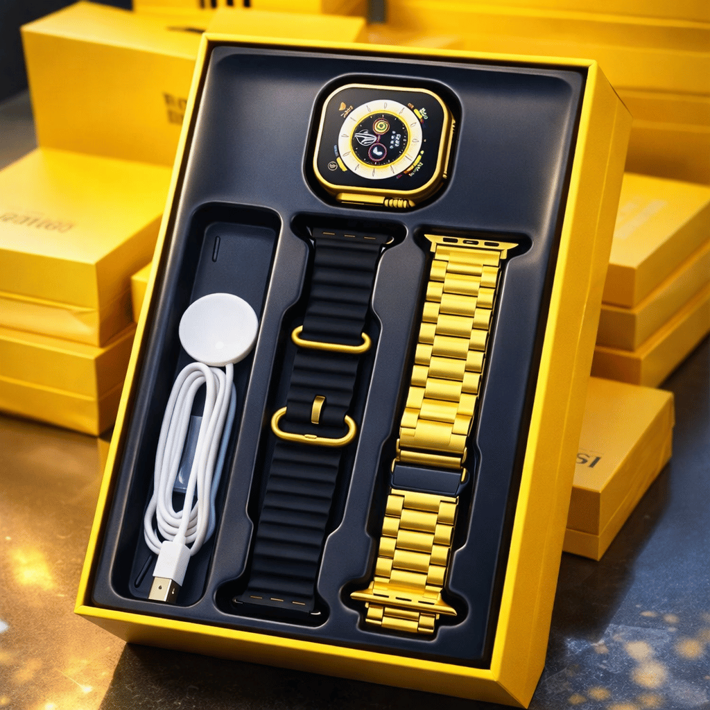 C9 Ultra Max Gold Edition Color Smartwatch 2.1 Inch Screen