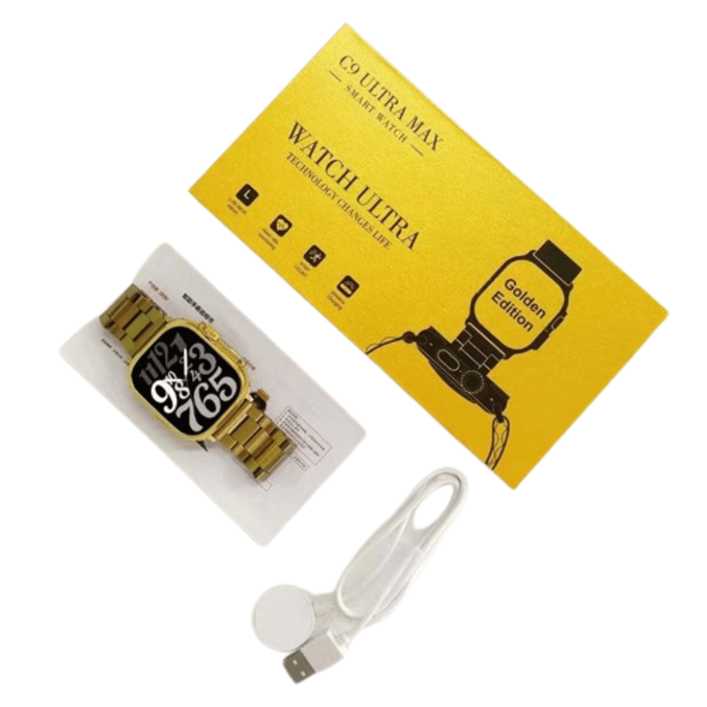 C9 Ultra Max Gold Edition Color Smartwatch 2.1 Inch Screen
