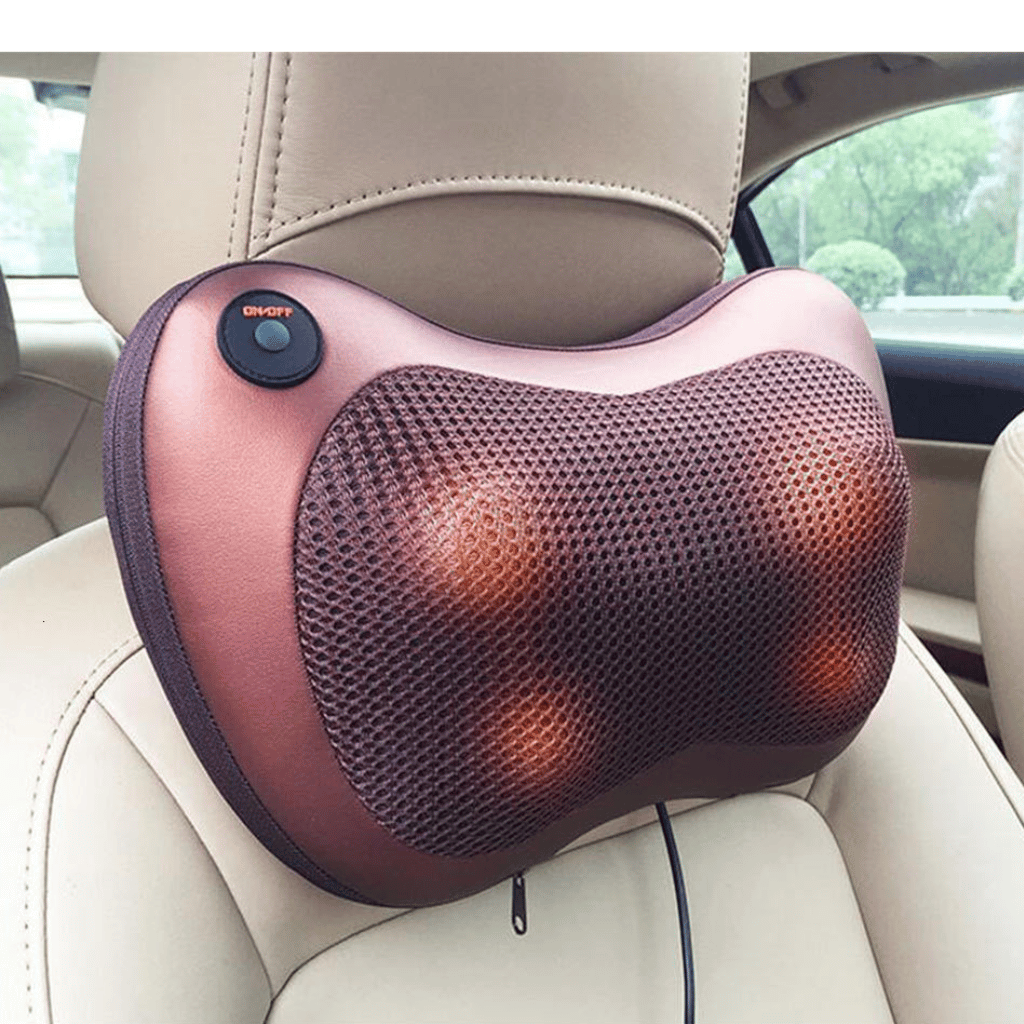 Car Head Massage Pillow Relax Vibrator Electric Shoulder Back Heating Neck Massager