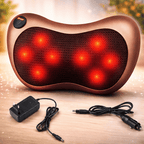 Car Head Massage Pillow Relax Vibrator Electric Shoulder Back Heating Neck Massager