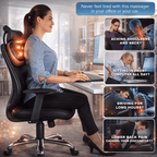 Car Head Massage Pillow Relax Vibrator Electric Shoulder Back Heating Neck Massager