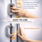 Child Safety Fridge Lock – Self Adhesive Baby Proof Lock