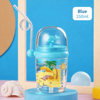 Children Whale Spray Cup Sippy Bottle Cartoon Baby with Sippy Kettle Outdoor Portable Children's Cup (Random Color)