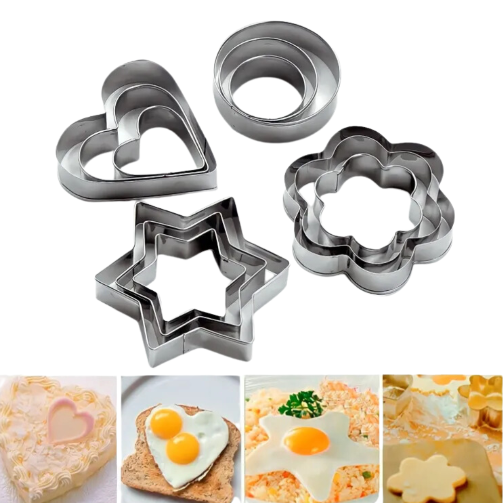 Christmas 12 Pcs Set Stainless Steel Cookie Cutters