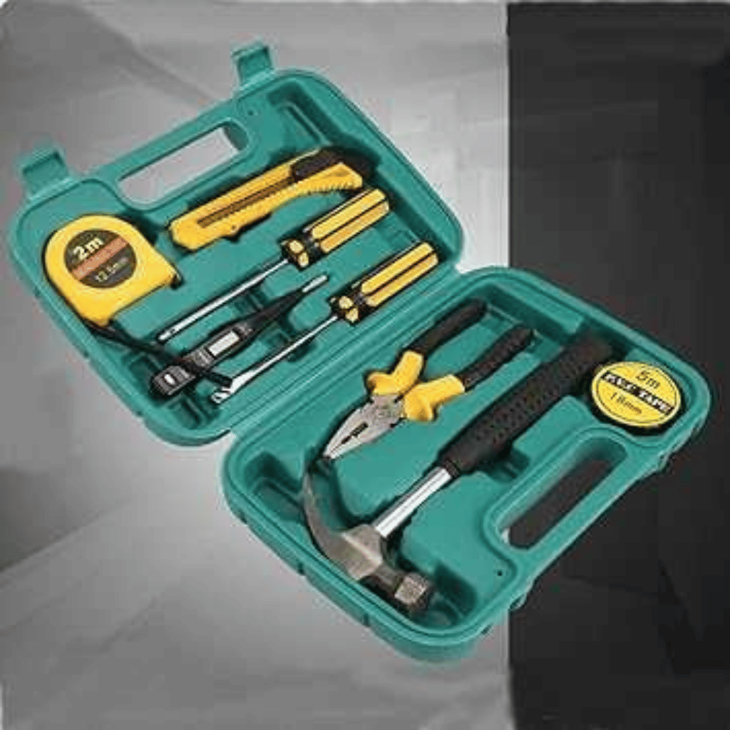 Complete 8 PCS Professional Tool Box | Essential Tools for Mechanics & Home Use