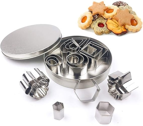 Christmas 12 Pcs Set Stainless Steel Cookie Cutters
