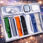 Crown S600 10+1 Ten Plus in One Smart Watch with Bluetooth Calling & Earbuds Set