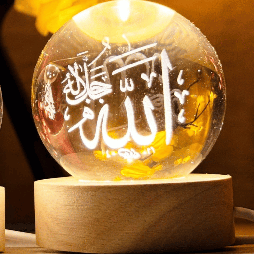 Crystal Ball 3D Arabic Night Lamp Home Décor, And Gifting