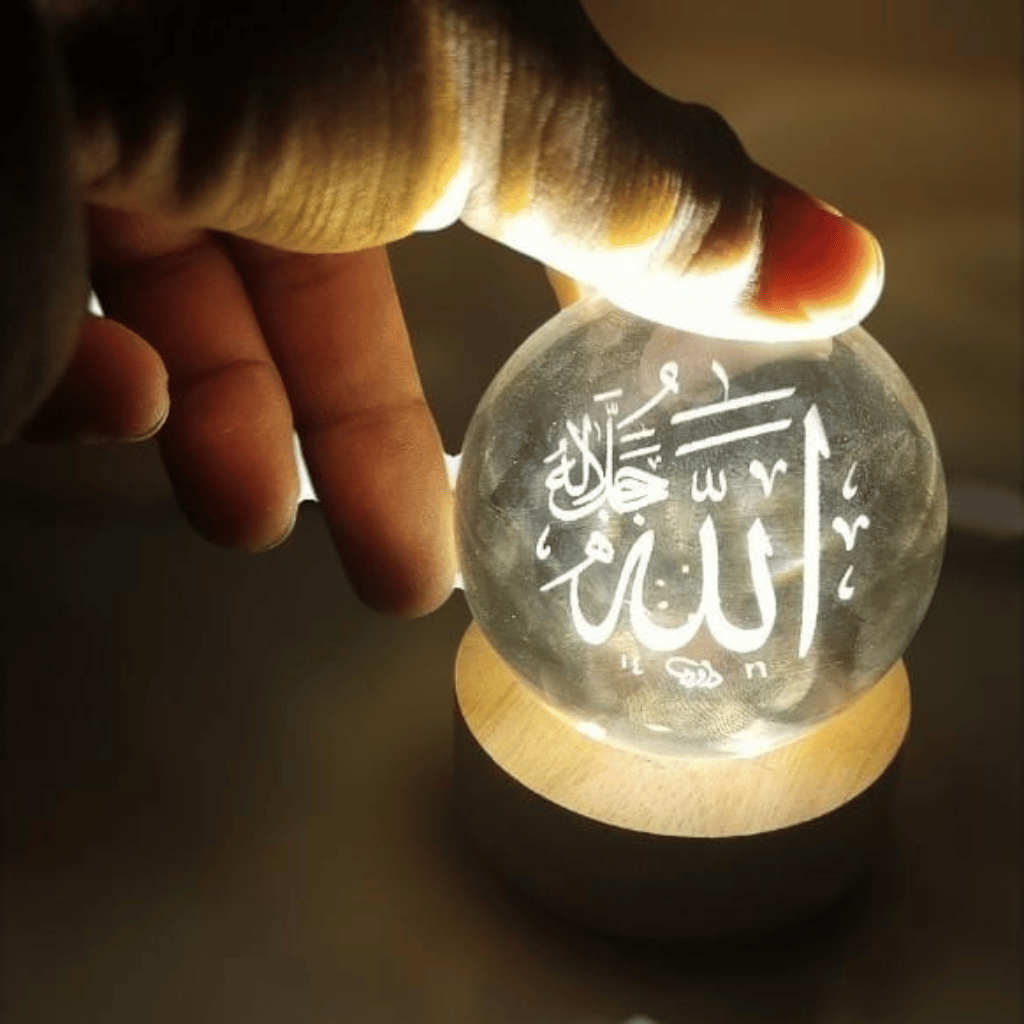 Crystal Ball 3D Arabic Night Lamp Home Décor, And Gifting