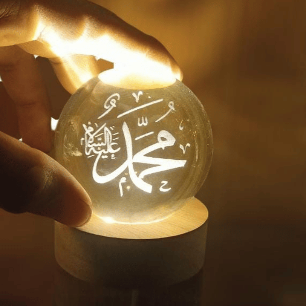 Crystal Ball 3D Arabic Night Lamp – Islamic Table Light