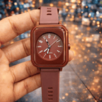 Curren Rubbar Belt Ladies Watch Model Square - Without Box