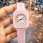 Curren Rubbar Belt Ladies Watch Model Square - Without Box