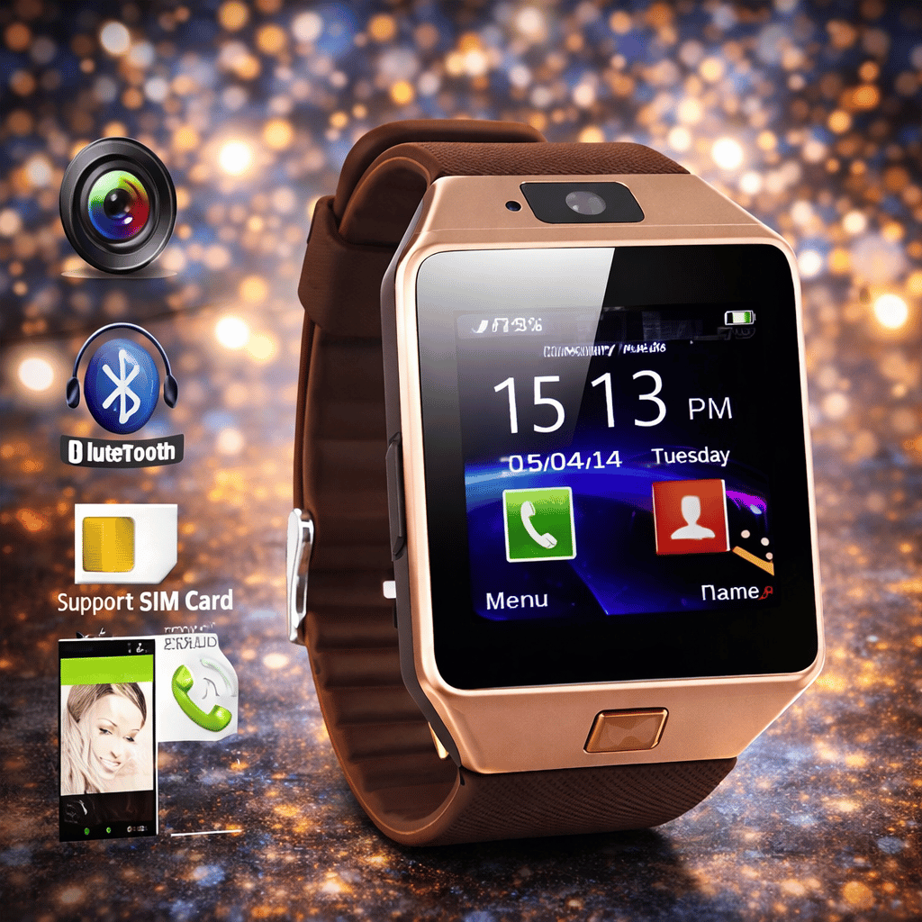 DZ09 Bluetooth Smartwatch,Touchscreen Wrist Smart Phone Watch Sports Fitness Tracker