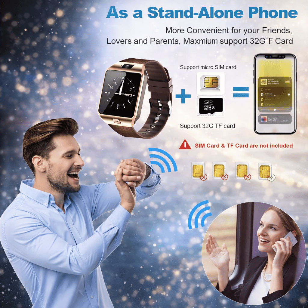 DZ09 Bluetooth Smartwatch,Touchscreen Wrist Smart Phone Watch Sports Fitness Tracker