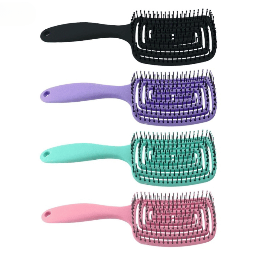 Detangle Hairbrush Fast Drying Hair Vented Hair Brush ( Random Color )