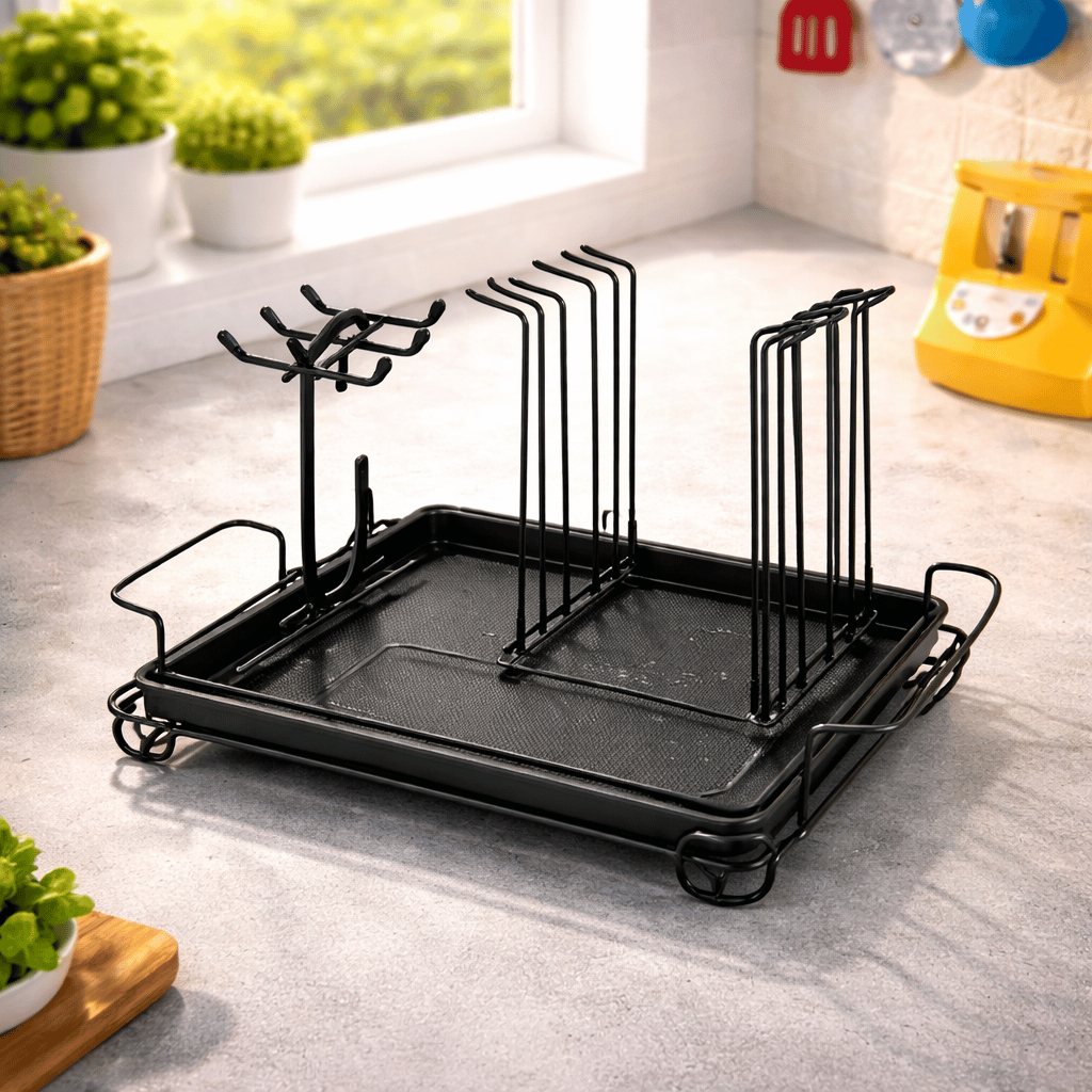 Durable Metal Cup & Glass Stand Rack