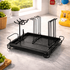Durable Metal Cup & Glass Stand Rack