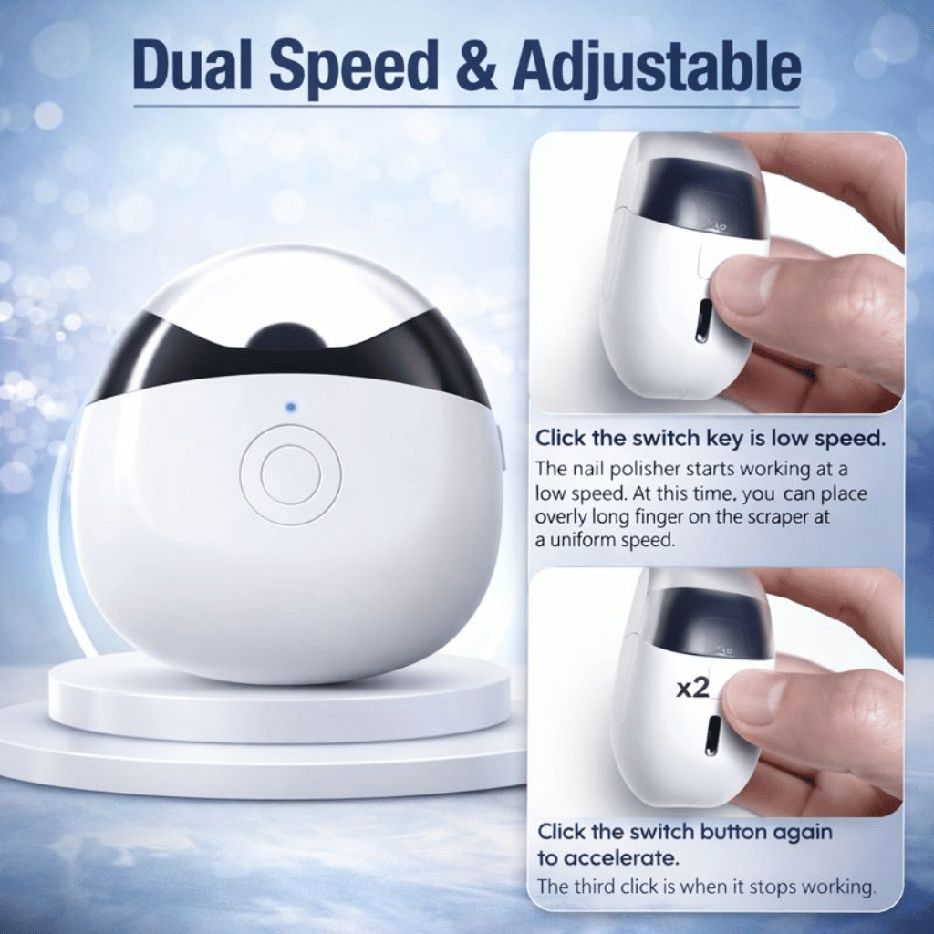 Electric Baby Nail Clipper with Light Rechargeable (Random Color)