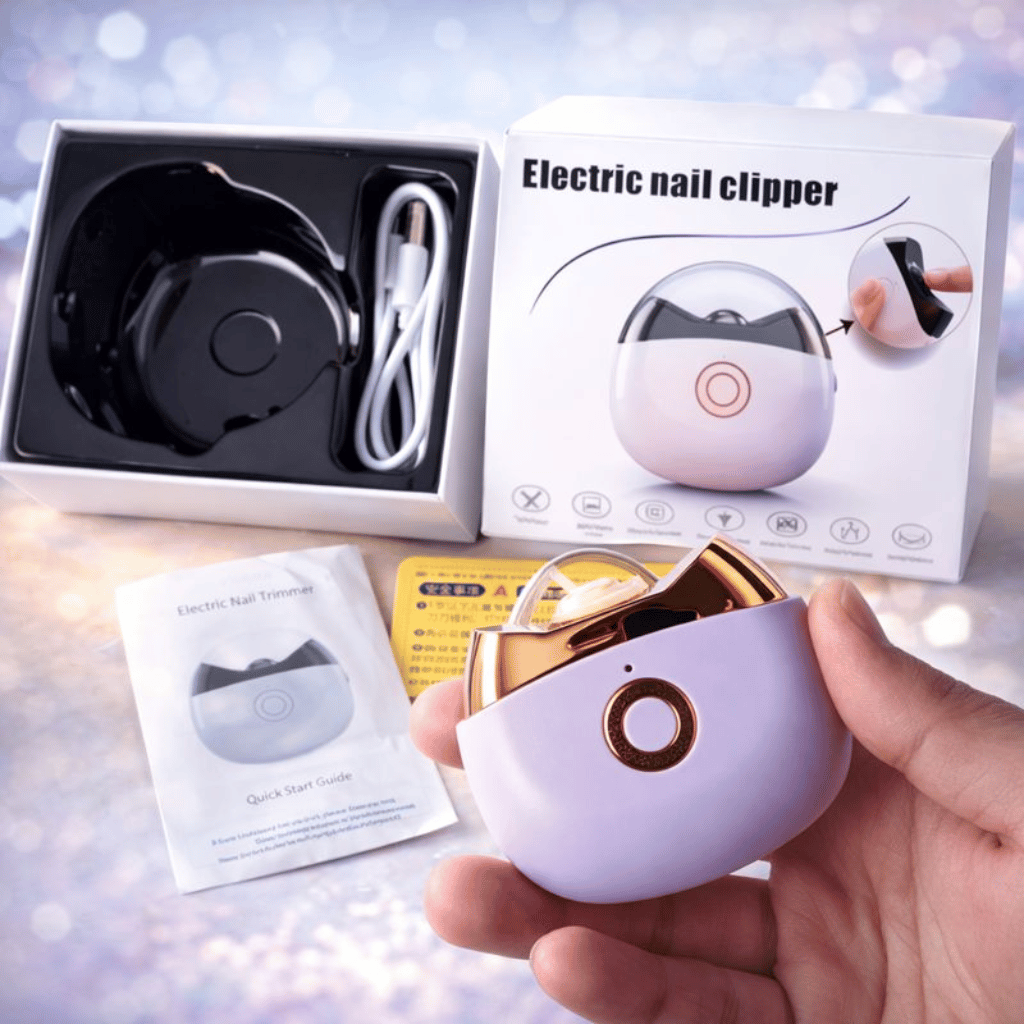 Electric Baby Nail Clipper with Light Rechargeable (Random Color)