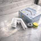 Electric Cleaning Brush With Multiple Attachments For Efficient Home Cleaning