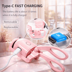 Electric Eyelash Curler, Eye Beauty Makeup Tools, Long Lasting Curling (Random Color)