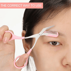 Eyebrow Scissors With Comb Eyebrow Trimmer (Random Colour)