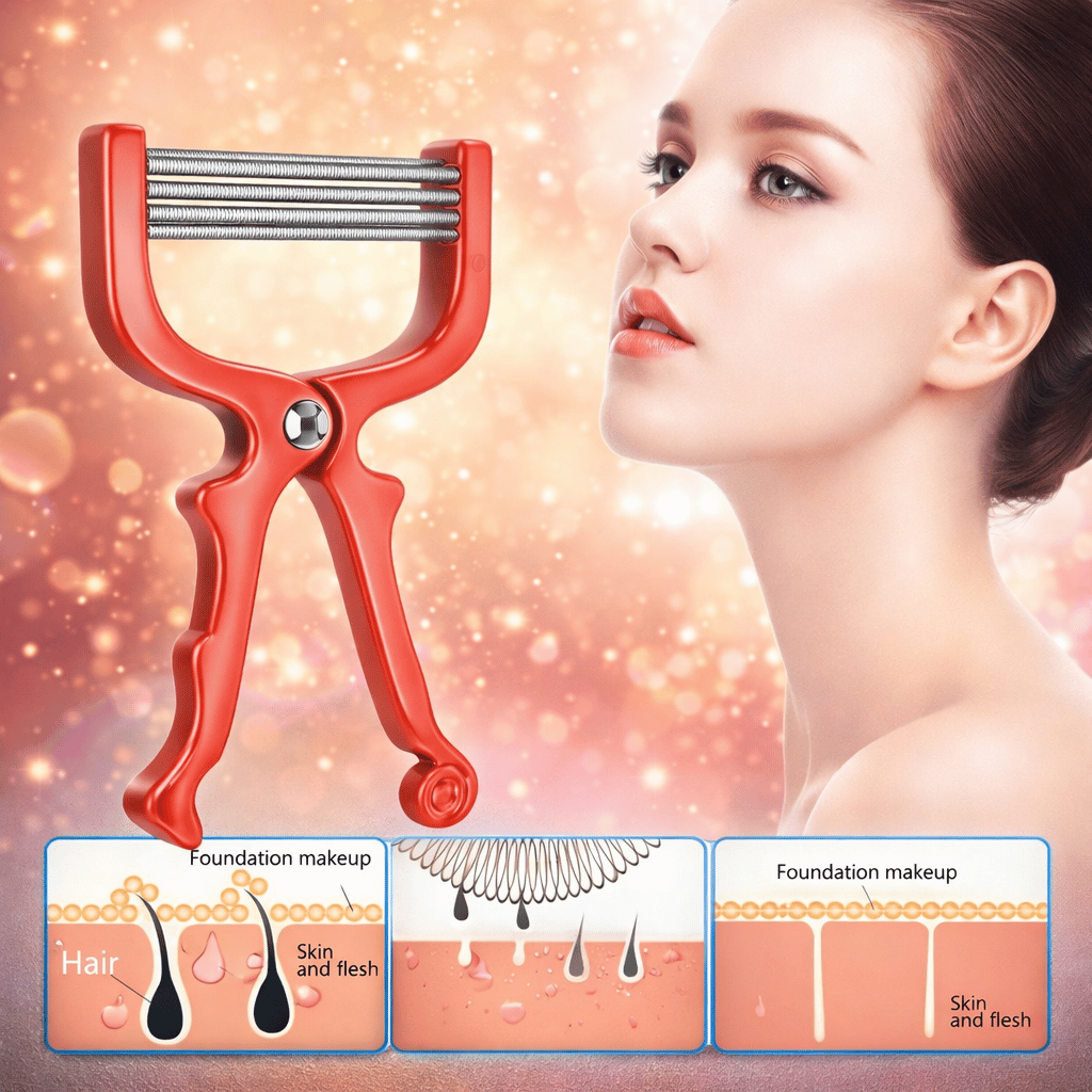 Face Hair Remover Epilator Handheld Spring Face