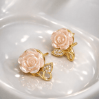 Flower Leaf Korean Zircon Earings For Women