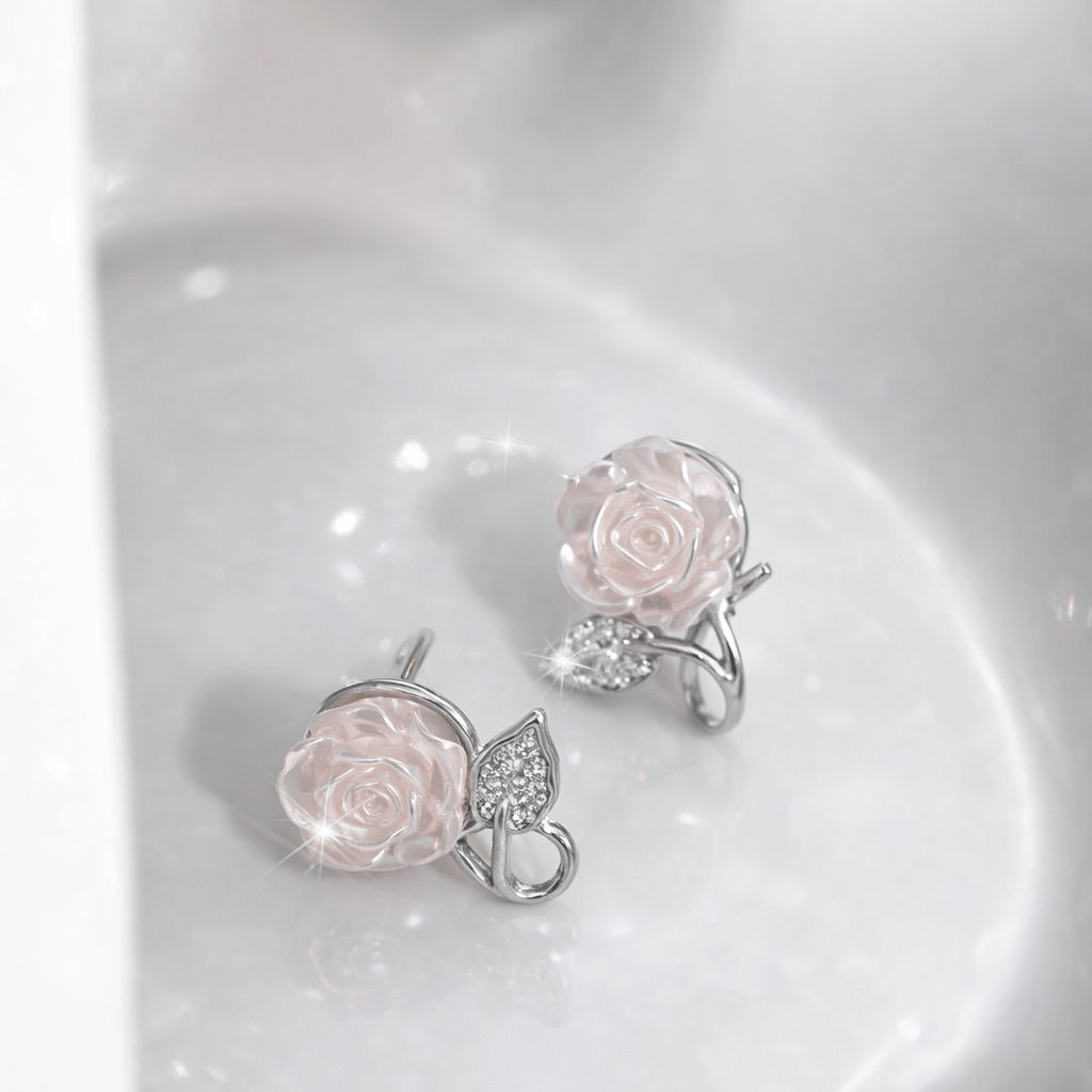 Flower Leaf Korean Zircon Earings For Women