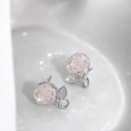 Flower Leaf Korean Zircon Earings For Women