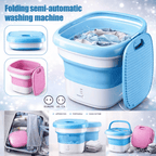 Foldable Mini Washing Machine Imported Heavy Quality ( Random Color )